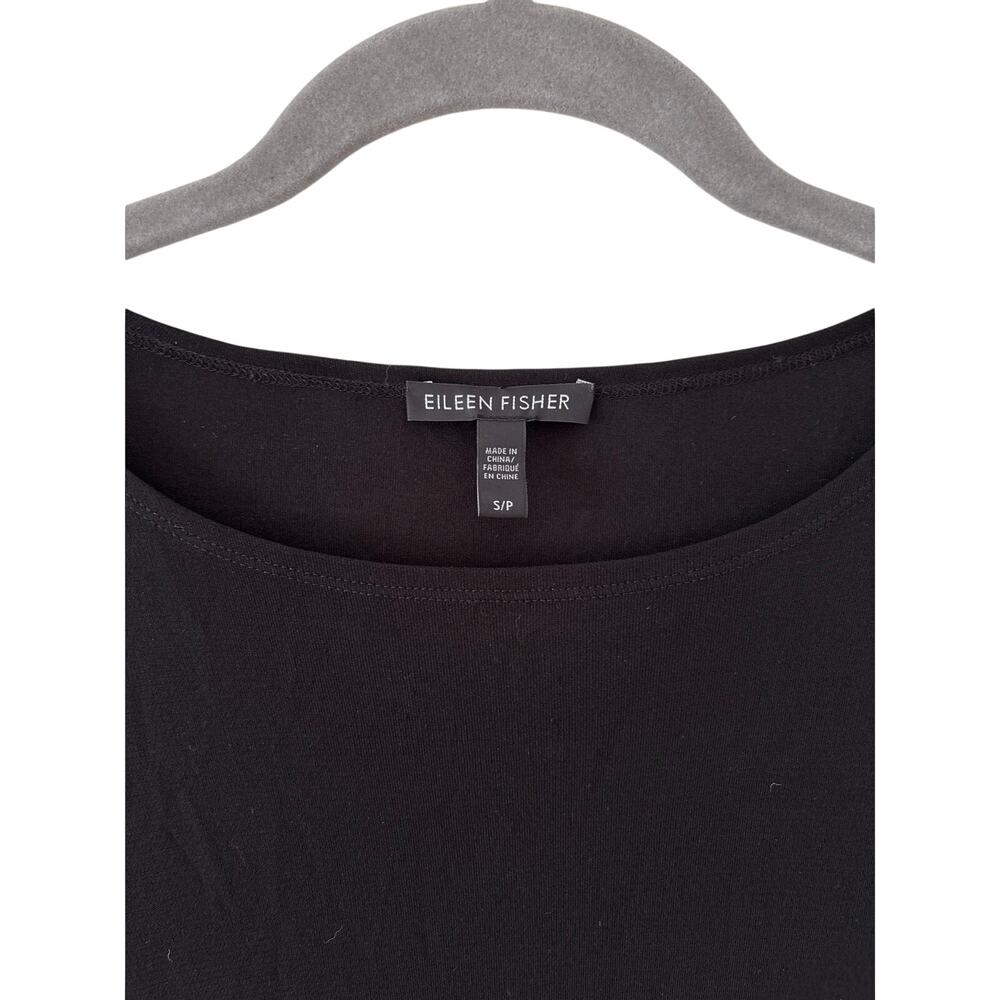 Alfani Womens Black Swing Tunic Top Large 3/4 Sleeve Stretch Flowy Career Plus - Picture 3 of 9